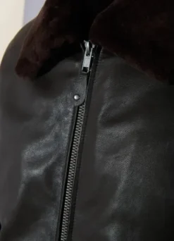 Blouson aviateur en cuir-jerem Flash Sale