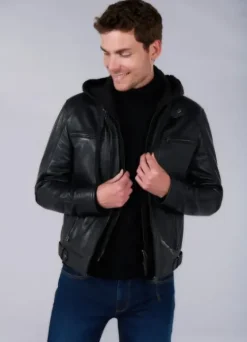 Blouson aviateur en cuir-jerem Flash Sale
