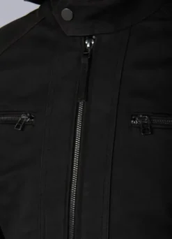 Blouson en cuir avec capuche amovible-jerem Fashion