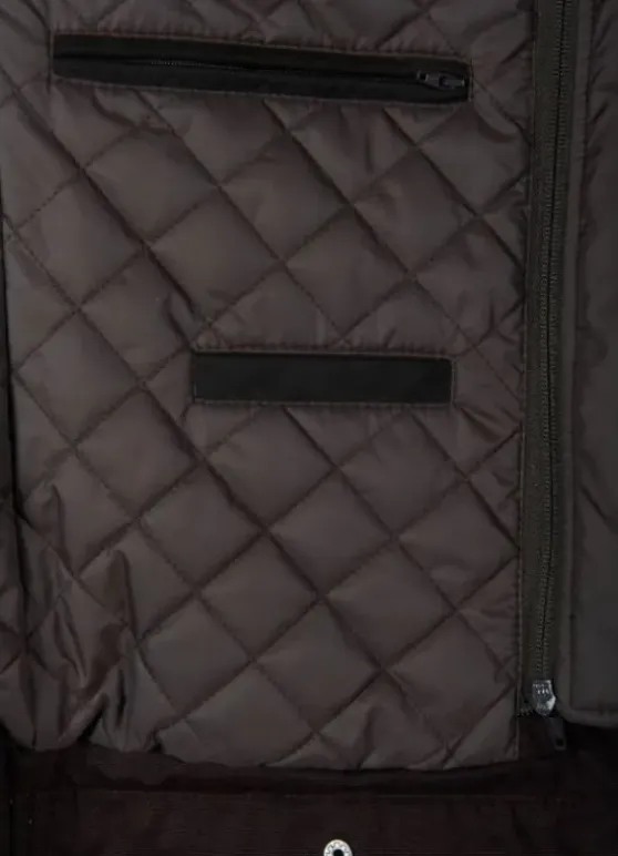 Blouson en cuir avec capuche amovible-jerem Fashion