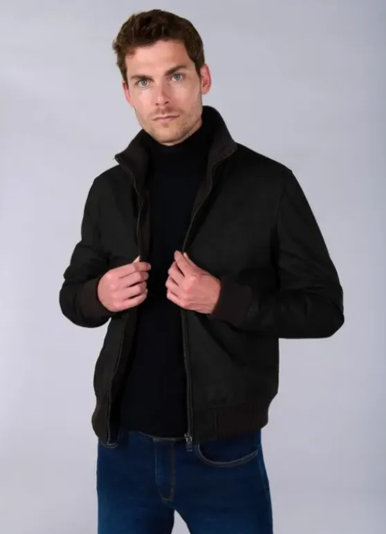 Blouson en cuir de buffle huilé-jerem Best Sale