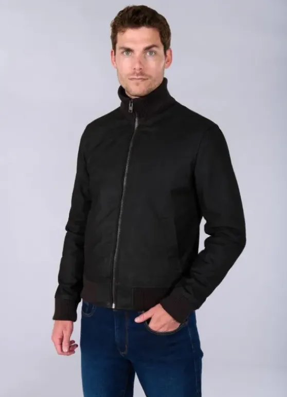 Blouson en cuir de buffle huilé-jerem Best Sale