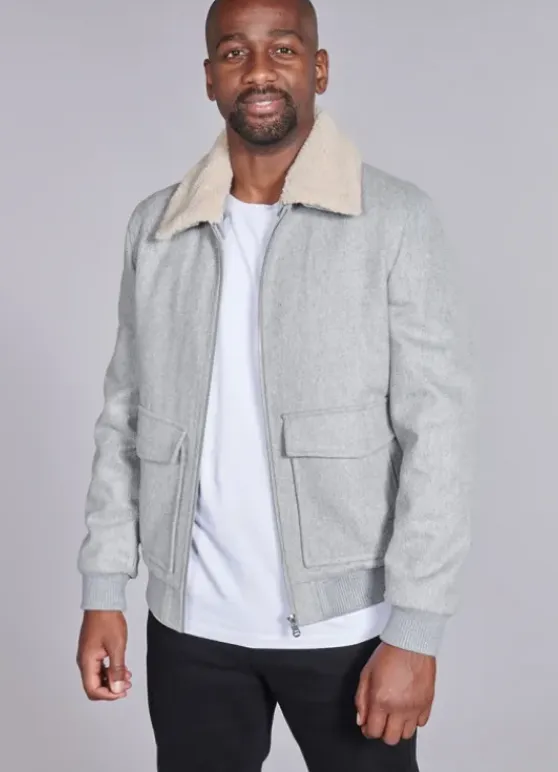 Blouson en poly-laine-jerem Discount