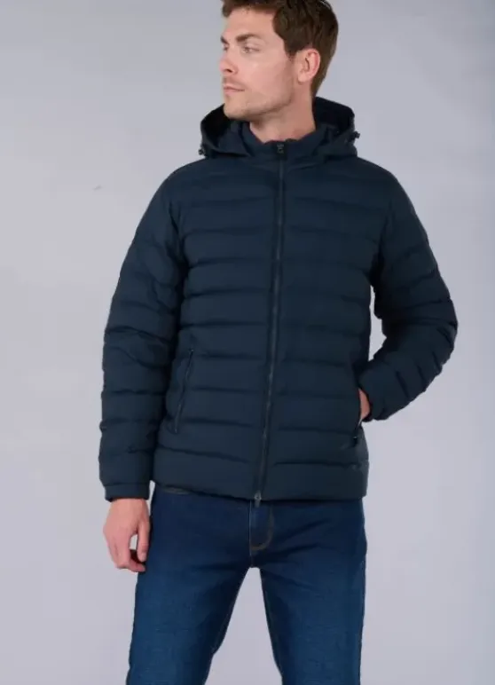 Blouson matelassé déperlant en duvet véritable-jerem Outlet