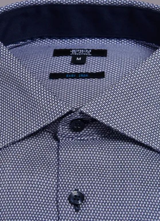 Chemise ajustée en coton repassage facile-jerem Cheap