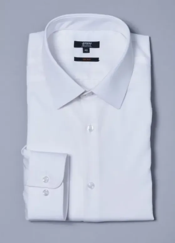 Chemise 100% coton avec traitement SANS REPASSAGE-jerem Online
