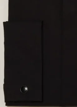 Chemise cérémonie col italien en popeline de coton – Tailored Fit-jerem Shop