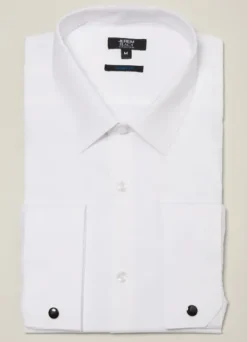 Chemise cérémonie en popeline de coton – Tailored fit-jerem Clearance