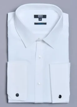 Chemise cérémonie texturée en pur coton – Coupe ajustée-jerem Clearance