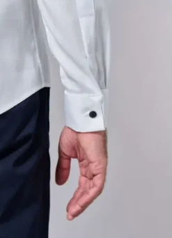 Chemise cérémonie texturée en pur coton – Coupe ajustée-jerem Store