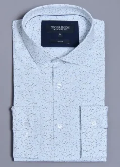Chemise en coton stretch à motif fantaisie – Slim fit-jerem Outlet
