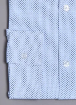 Chemise en matière stretch infroissable à imprimé géométrique – Slim fit-jerem Clearance