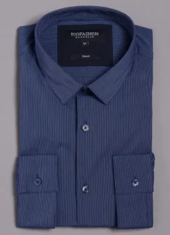 Chemise à fines rayures en coton stretch-jerem New