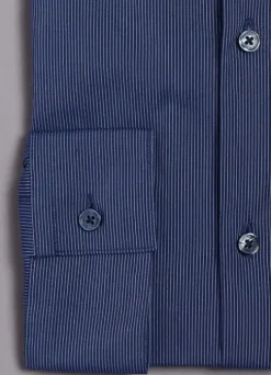 Chemise à fines rayures en coton stretch-jerem New