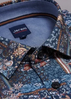 Chemise à imprimée en coton-jerem Sale