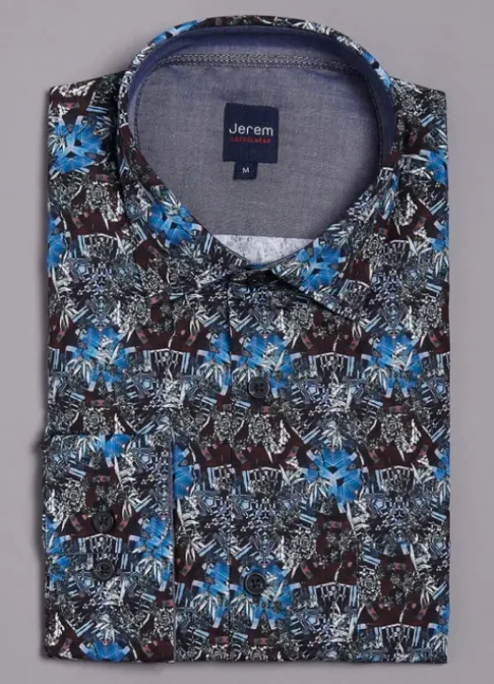 Chemise à imprimée en coton-jerem Best Sale