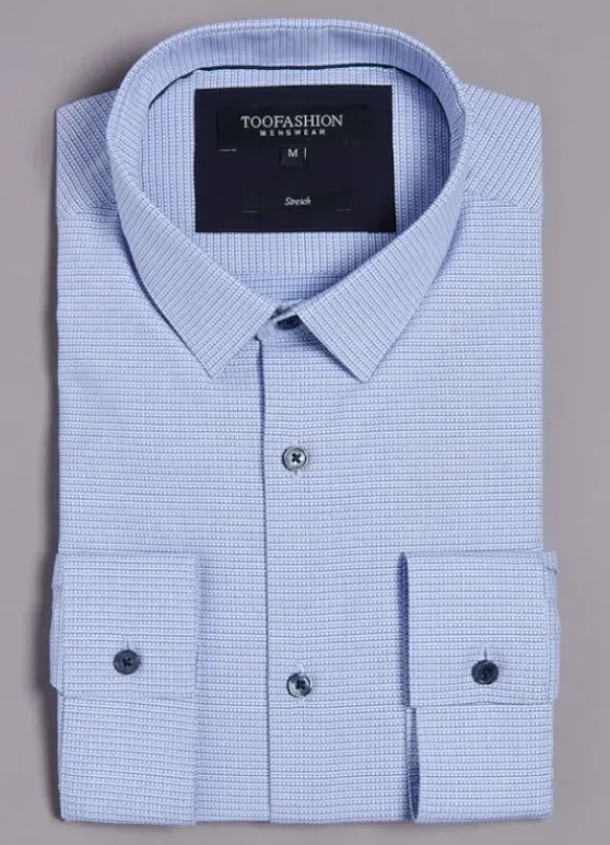 Chemise à micro-motif en coton stretch-jerem Store