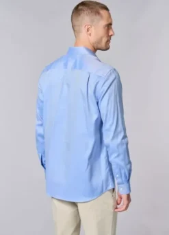 Chemise à rayures en biais en coton – Sans repassage – Comfort fit-jerem Best