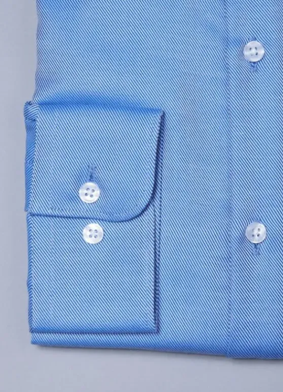 Chemise à rayures en biais en coton – Sans repassage – Comfort fit-jerem Best