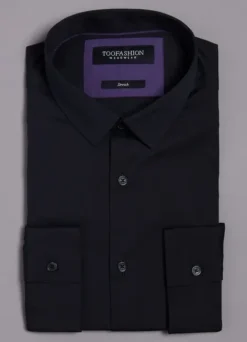 Chemise slim en popeline stretch-jerem Clearance