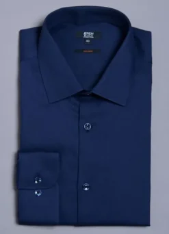 Chemise texturée en coton – Sans repassage – Comfort fit-jerem Discount