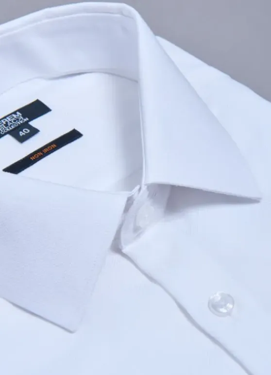 Chemise texturée en coton – Sans repassage – Comfort fit-jerem Sale