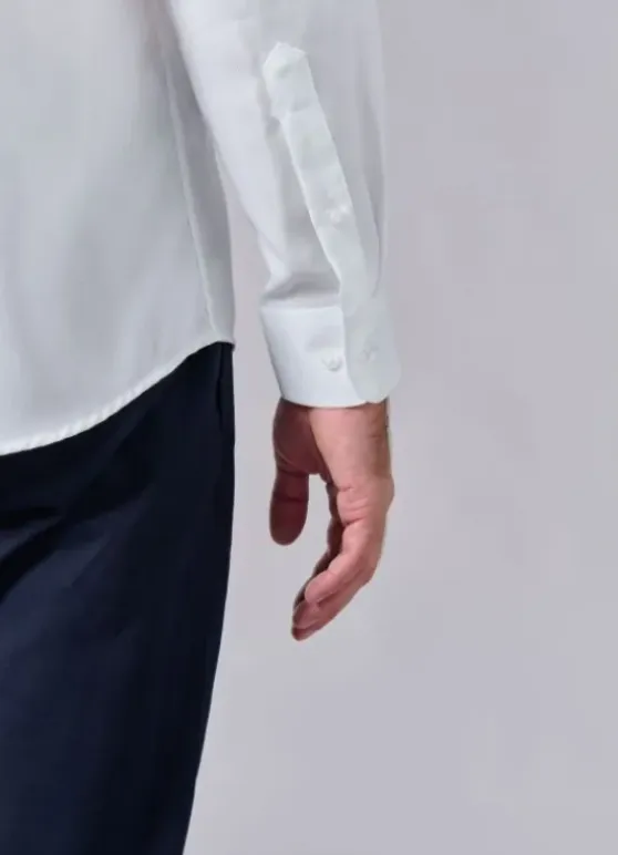 Chemise texturée en coton – Sans repassage – Comfort fit-jerem Sale
