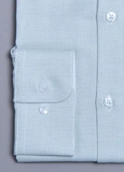 Chemise texturée en pur coton Coupe ajustée – REPASSAGE FACILE-jerem Shop