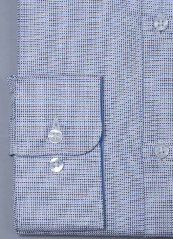 Chemise texturée à motif fantaisie en pur coton – Coupe ajustée - Repassage facile-jerem Discount