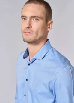 Chemise texturée à motif fantaisie - Tailered fit -Repassage facile-jerem Discount