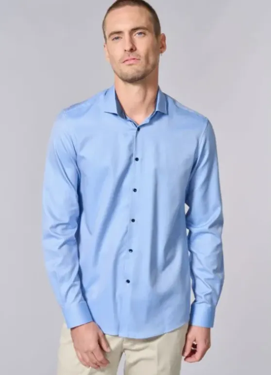 Chemise texturée à motif fantaisie - Tailered fit -Repassage facile-jerem Discount