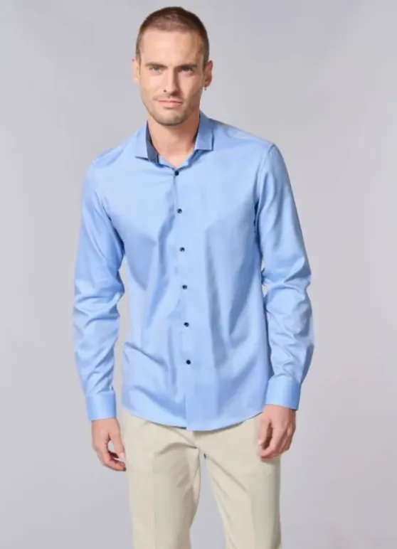 Chemise texturée à motif fantaisie - Tailered fit -Repassage facile-jerem Discount