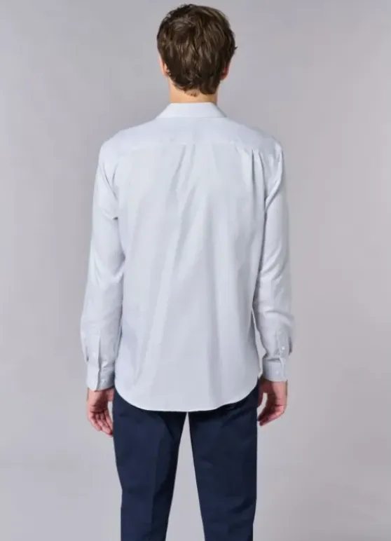 Chemise texturée à motif fantaisie en coton – Sans repassage – Comfort fit-jerem Flash Sale