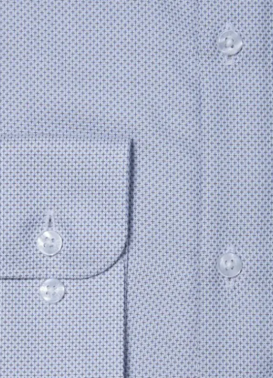 Chemise texturée à motif fantaisie en coton – Sans repassage – Comfort fit-jerem Flash Sale