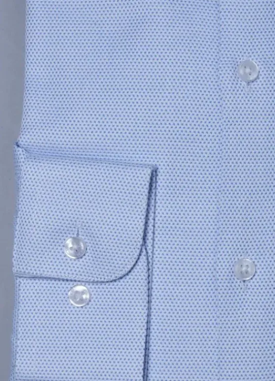 Chemise texturée à motif fantaisie en coton – Sans repassage – Comfort fit-jerem Flash Sale