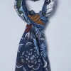 Echarpe 100% laine fine imprimé 70 X 180 cm-jerem Sale