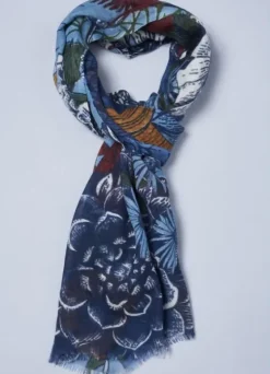 Echarpe 100% laine fine imprimé 70 X 180 cm-jerem Sale