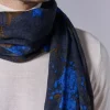 Echarpe 100% laine fine imprimé 70 X 180 cm-jerem Clearance