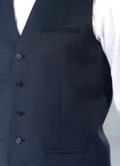 Gilet de costume à carreau fondu en laine vierge Super 110's Natural Stretch-jerem Online