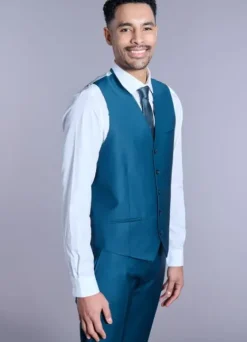 Gilet de costume en laine mélangée bi-stretch-jerem Best Sale
