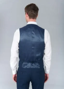 Gilet de costume stretch à pied-de-poule pépita discret-jerem Store
