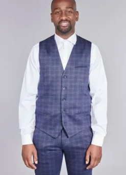 Gilet en poly-viscose stretch-jerem Cheap