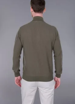 Gilet zippé en maille jacquard de coton Gasti-jerem Fashion