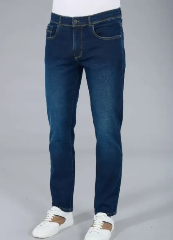Jeans stretch brossé à 2 longeurs-jerem Clearance