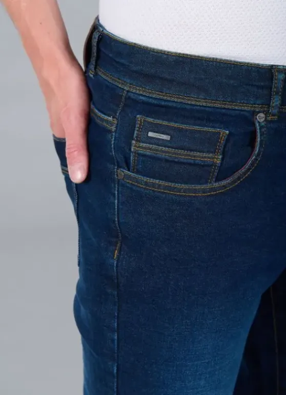 Jeans stretch brossé à 2 longeurs-jerem Clearance