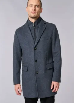 Manteau à col tailleur mi-long-jerem Flash Sale