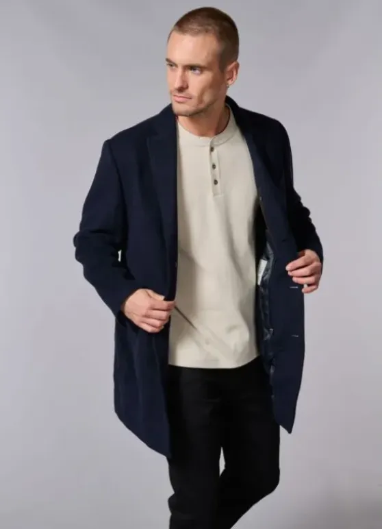 Manteau en laine col tailleur mi-long-jerem Online