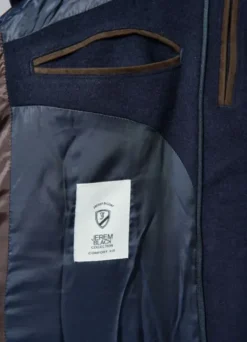 Manteau en laine col tailleur mi-long-jerem Online