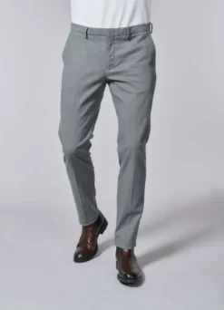 Pantalon ajusté en flanelle de coton mélangé à micro-chevron-jerem Flash Sale