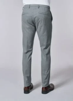 Pantalon ajusté en flanelle de coton mélangé à micro-chevron-jerem Flash Sale